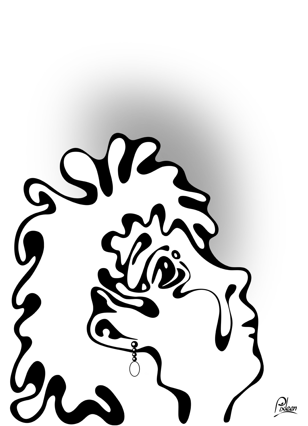 Zoé tête en l'air